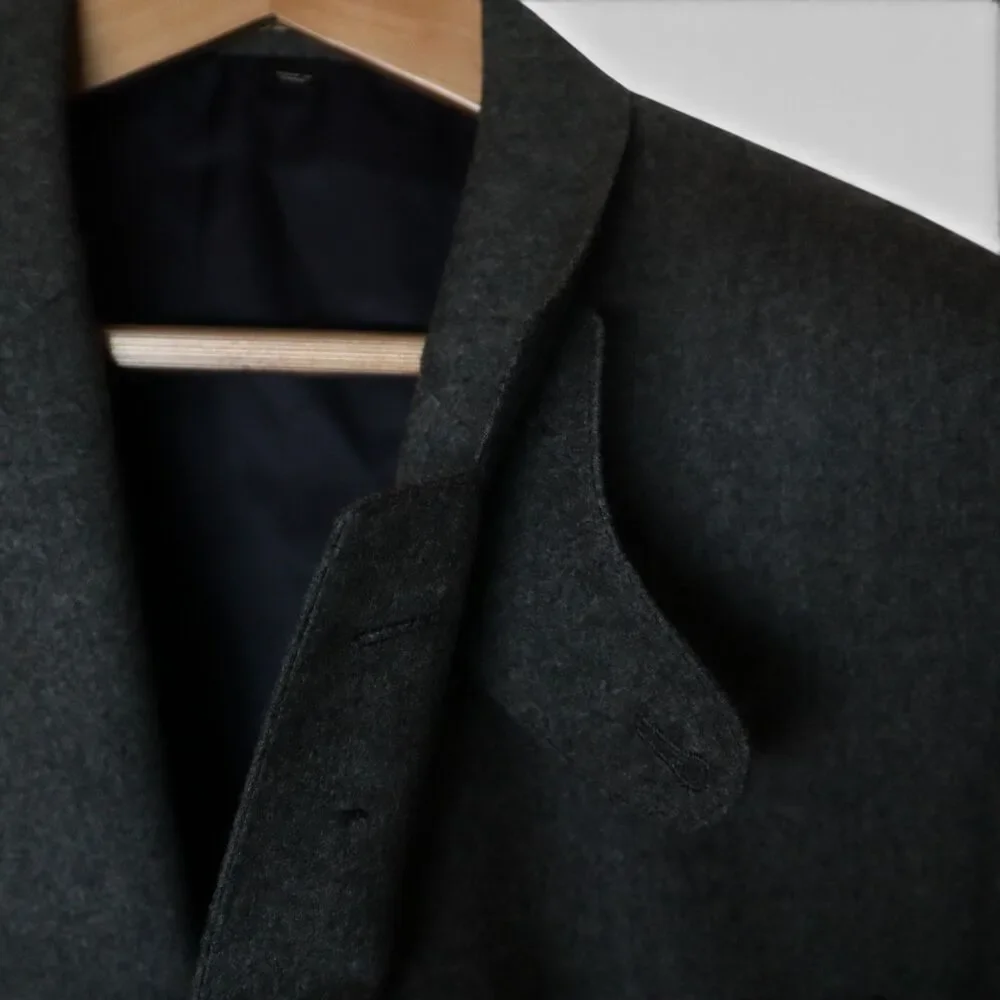 J.Crew Men's 40R Fox All Wool Cloth Sport Coat Blazer Unstructured Gray 